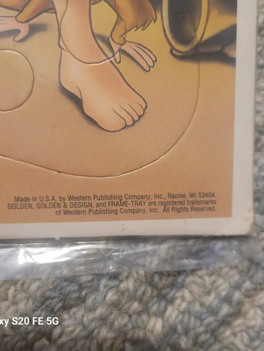 Vintage Disney Aladdin Frame Puzzle